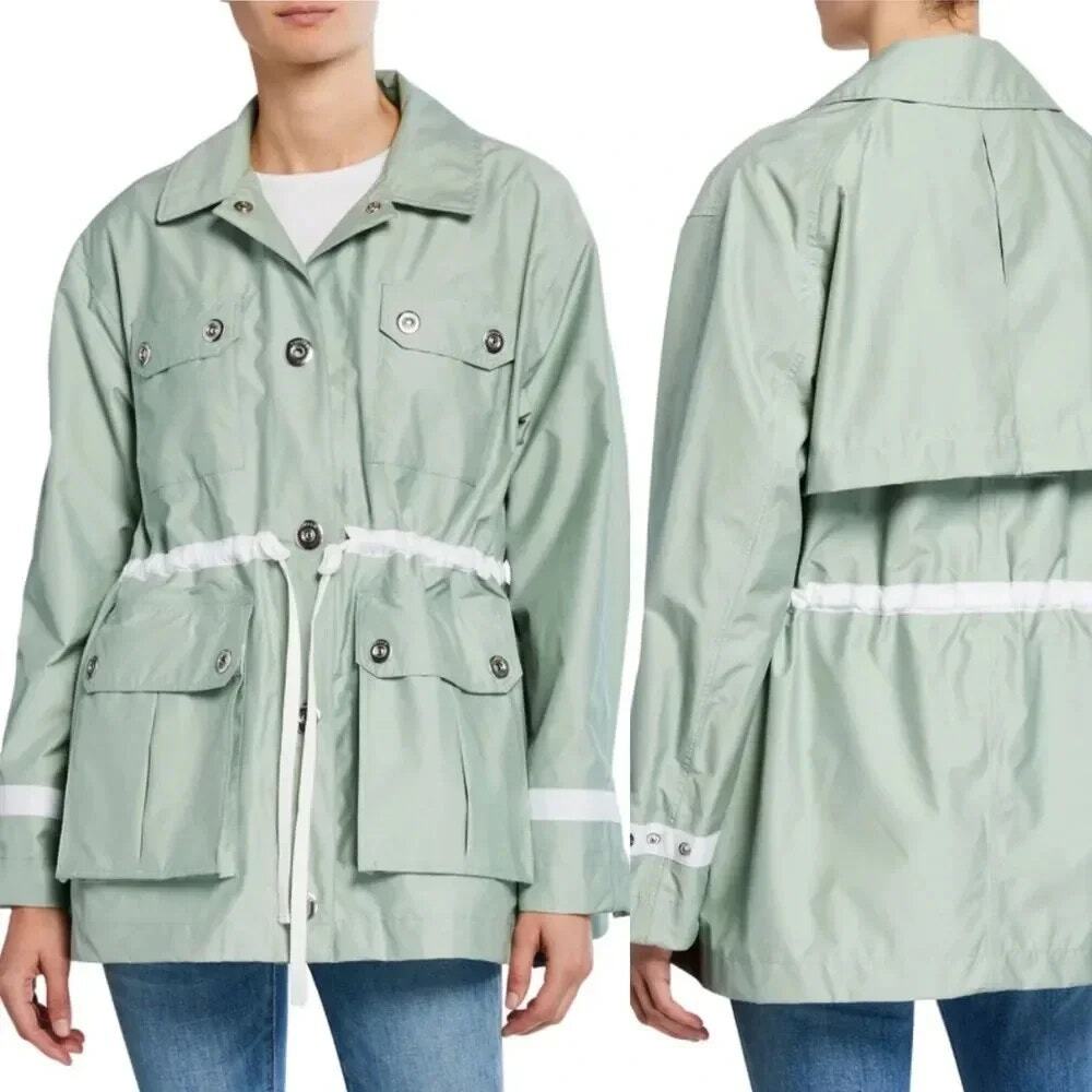 Hunter Boots Refined Waterproof Garden Jacket‎ Sz SMALL Sea Green $129